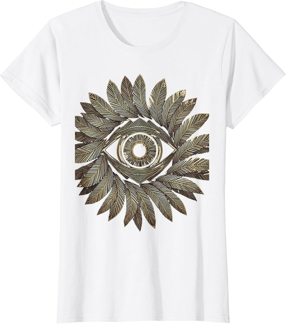 Women's Eye of the Storm Calm Center Graphic Tee T-Shirt - White