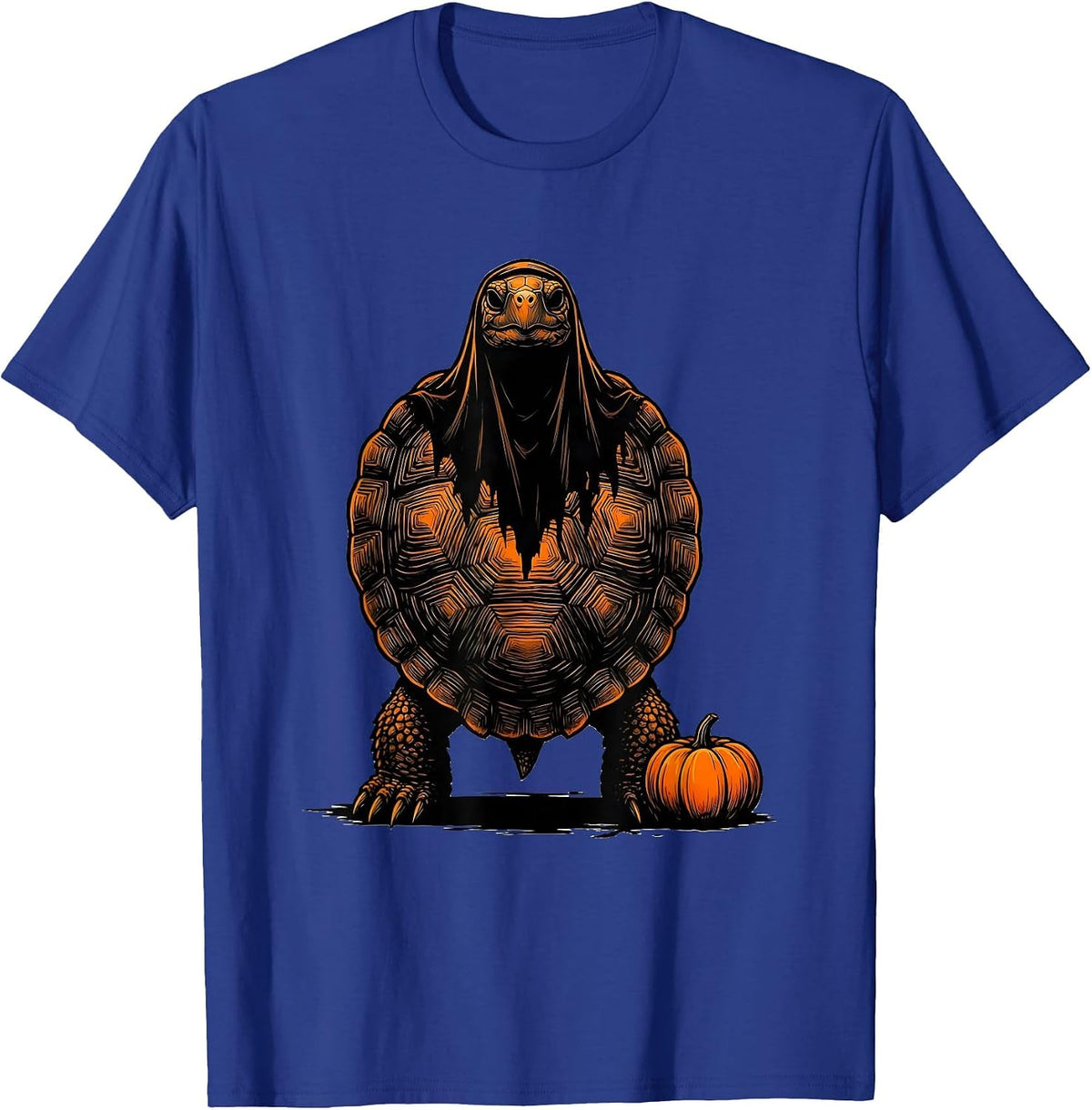 Low Turtle Ghost Halloween Costume Novelty T-Shirt - Royal Blue