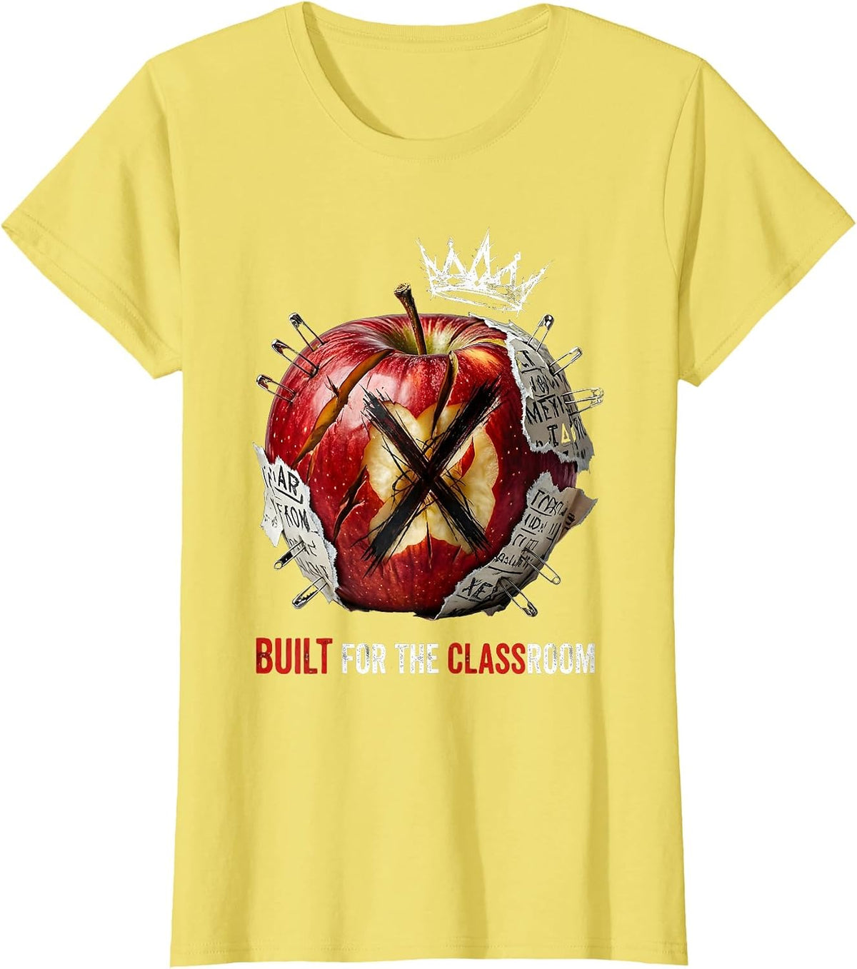Built for the Classroom Second Grade Teacher T-Shirt - Lemon Yellow