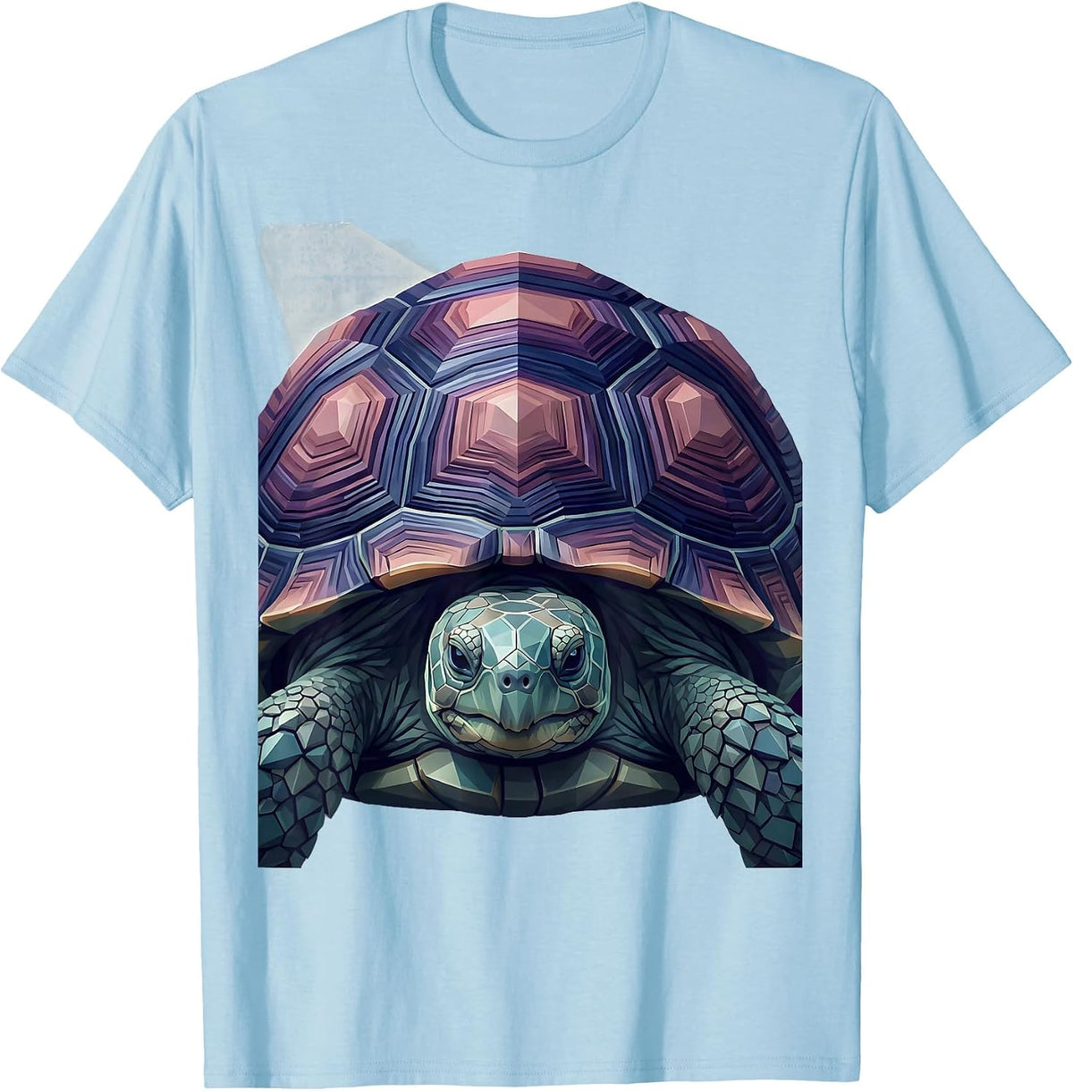 Men's Cosmic Turtle Shell Galaxy Universe Design T-Shirt - Baby Blue