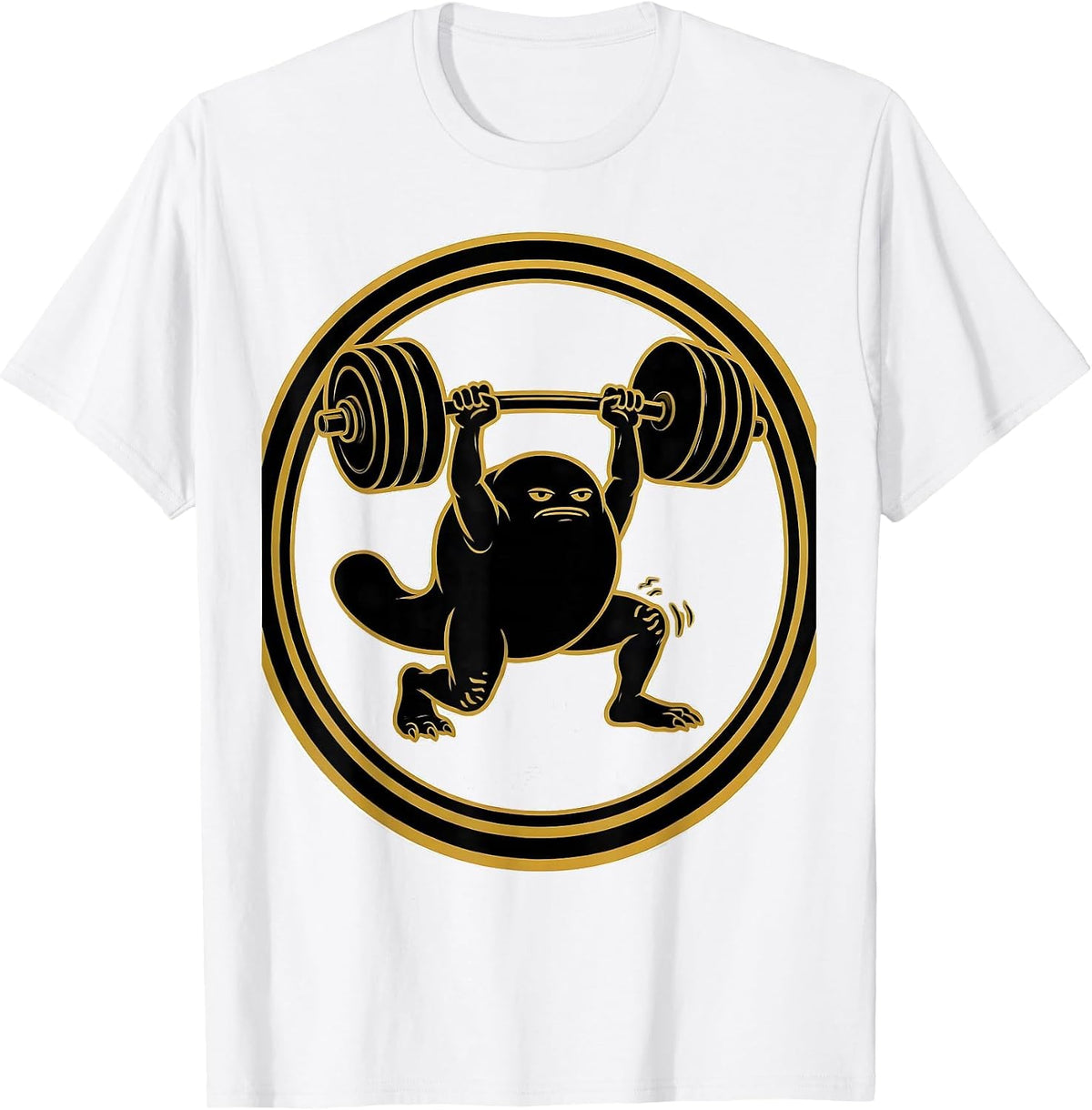 Men's Bulgarian Split Squat Gym Meme Weightlifting Humor T-Shirt - White