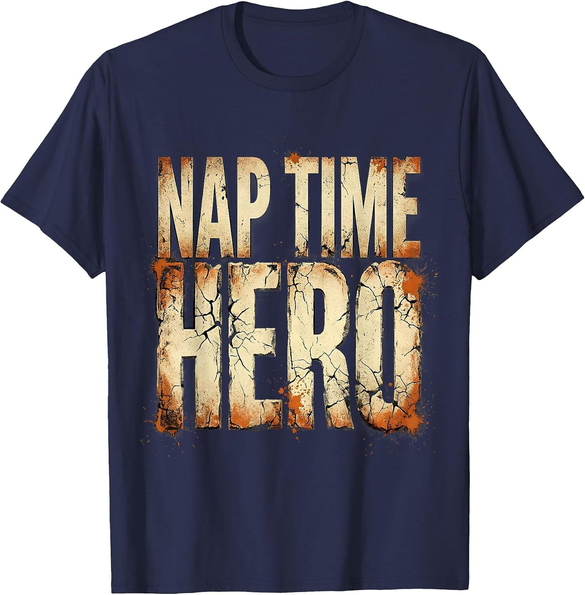 Nap Time Hero Preschool Teacher Design T-Shirt - Navy Blue