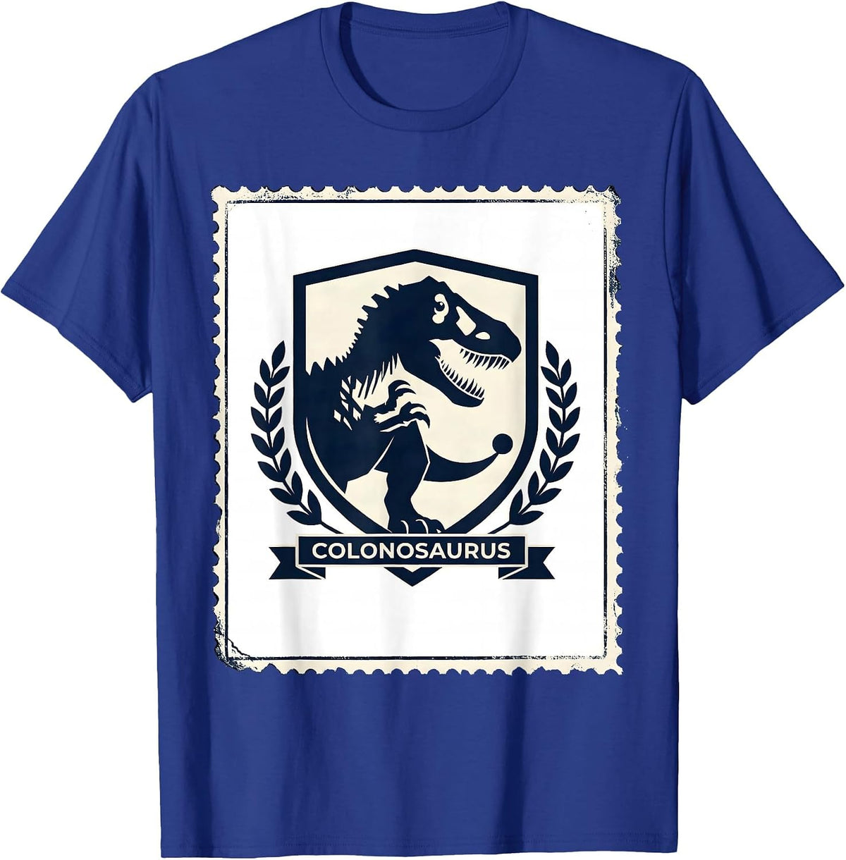 Colonosaurus Funny Grammar Teacher Punctuation Humor T-Shirt - Royal Blue