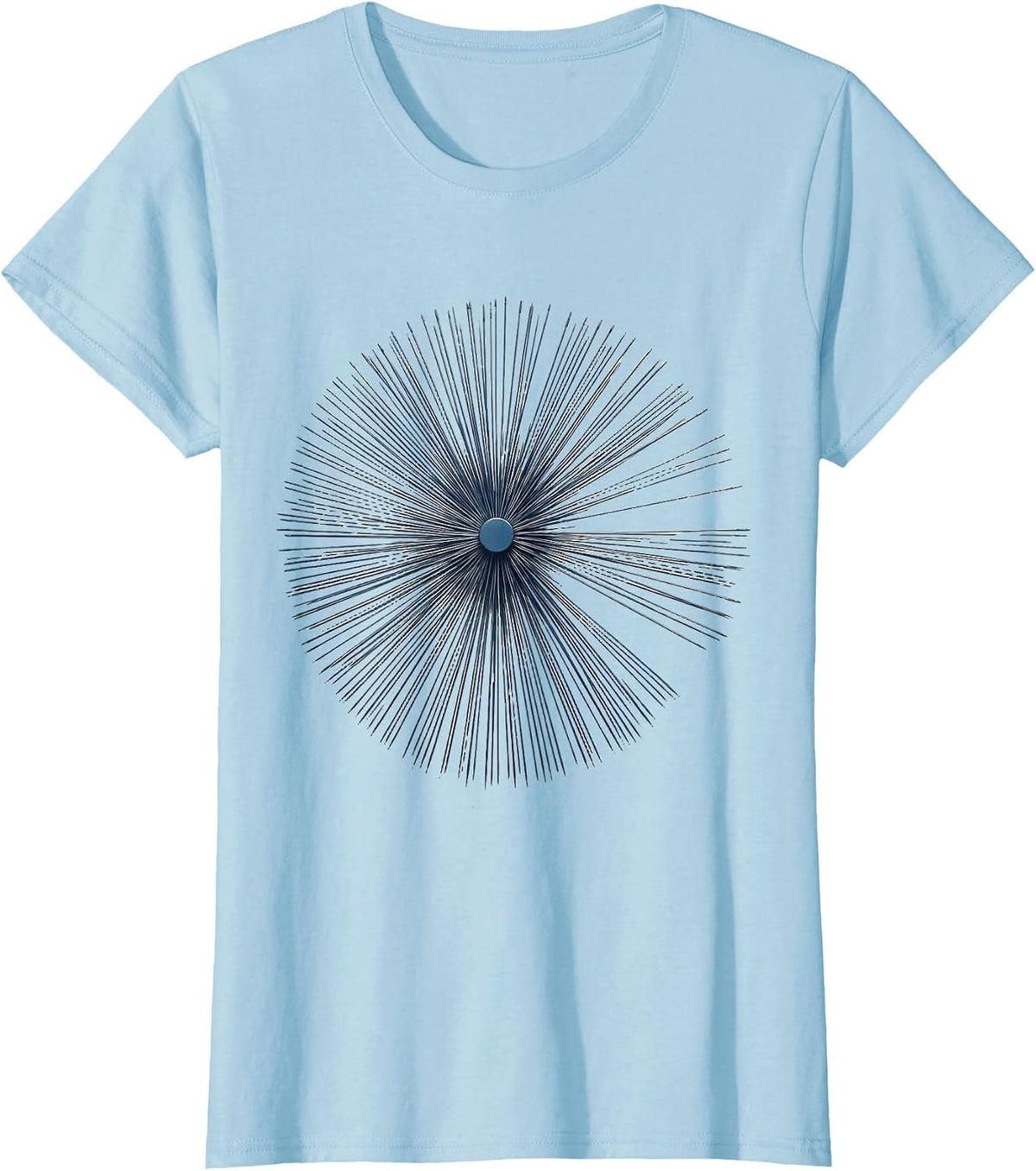 Acupuncture Needles Sunburst Physical Therapy T-Shirt - Baby Blue