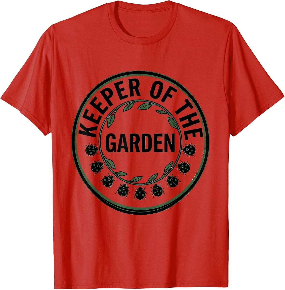 Men's Keeper Of The Garden Teacher Appreciation Preschool T-Shirt - Red