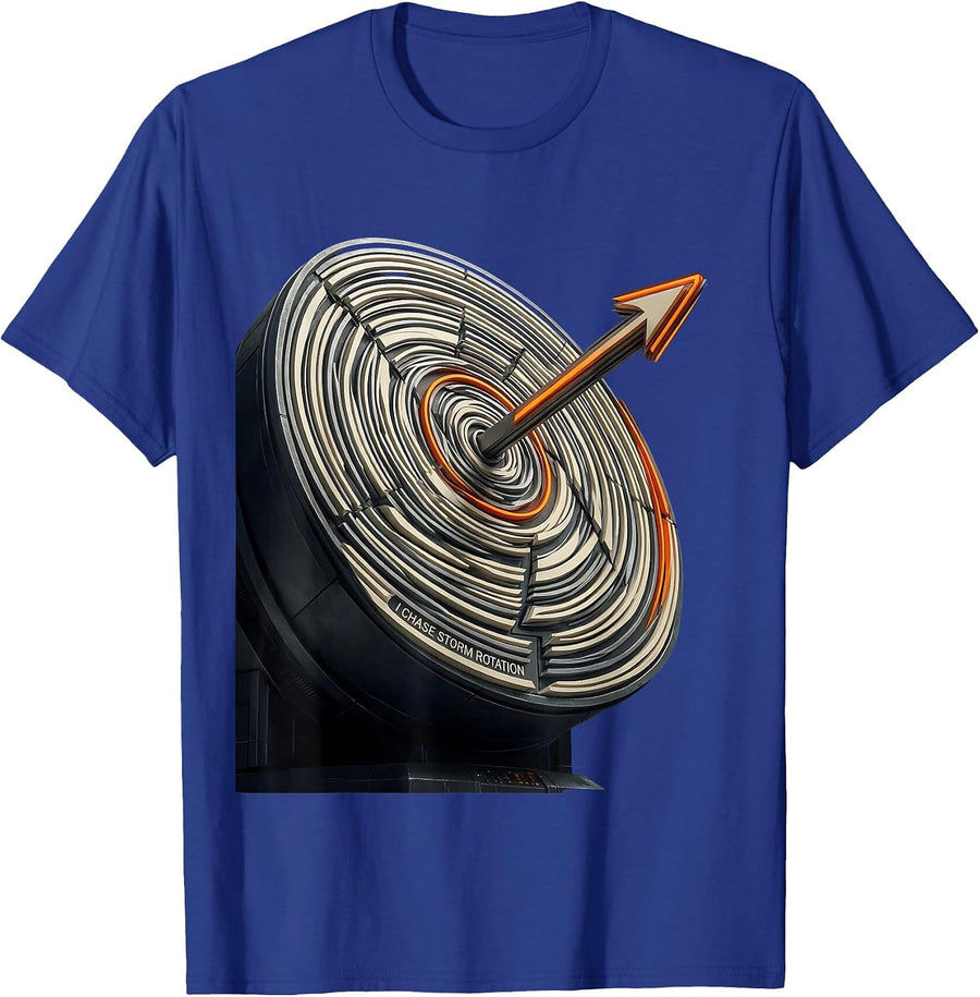 I Chase Storm Rotation Futurist Dynamism Meteorology Storm T-Shirt - Royal Blue
