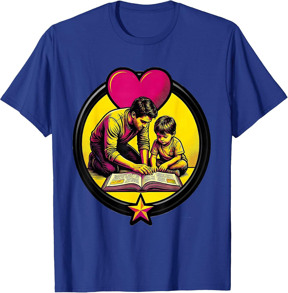 Sealed Aide Guide Badge Pop Art Paraeducator Appreciation T-Shirt - Royal Blue