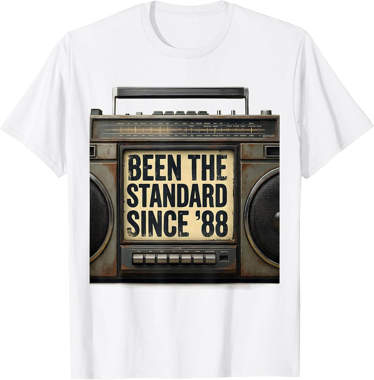Men's Been The Standard Since 88 Vintage 90s Hip-Hop Rap Music T-Shirt - White