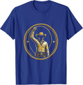 Cowgirl Lasso Twirl Western Rodeo Graphic Tee T-Shirt - Royal Blue
