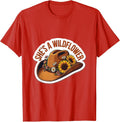 Men's She's a Wildflower Western Boho Design T-Shirt - Red