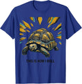 This Is How I Roll Midcentury Modern Pet Tortoise Lover T-Shirt - Royal Blue