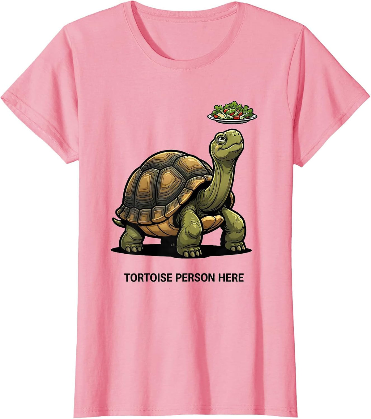 Women's Tortoise Person Here Funny Tortoise Lover Pet Humor T-Shirt - Pink