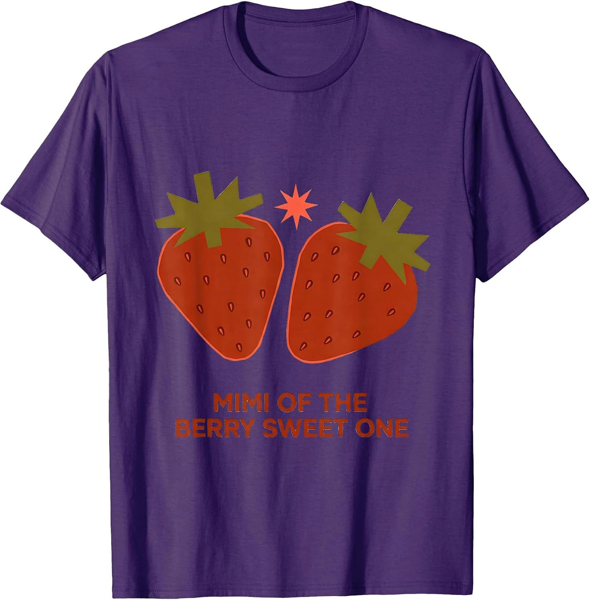 Mimi Of The Berry Sweet One Midcentury Modern First Birthday T-Shirt - Purple