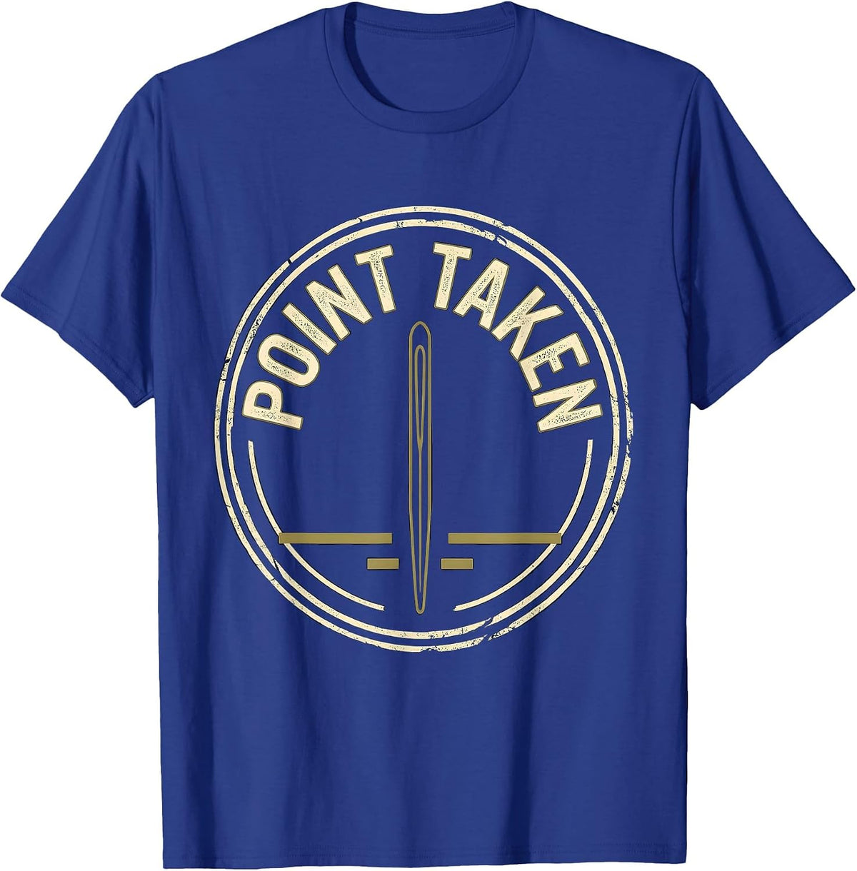Men's Point Taken Funny Healthcare Wellness Worker Acupuncturist T-Shirt - Royal Blue