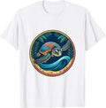 Men's Sea Turtle Hatchling Racing to the Ocean T-Shirt - White