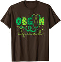 OBGYN Squad St Patrick's Day Nurse Tech Crew - Men Women T-Shirt - Brown