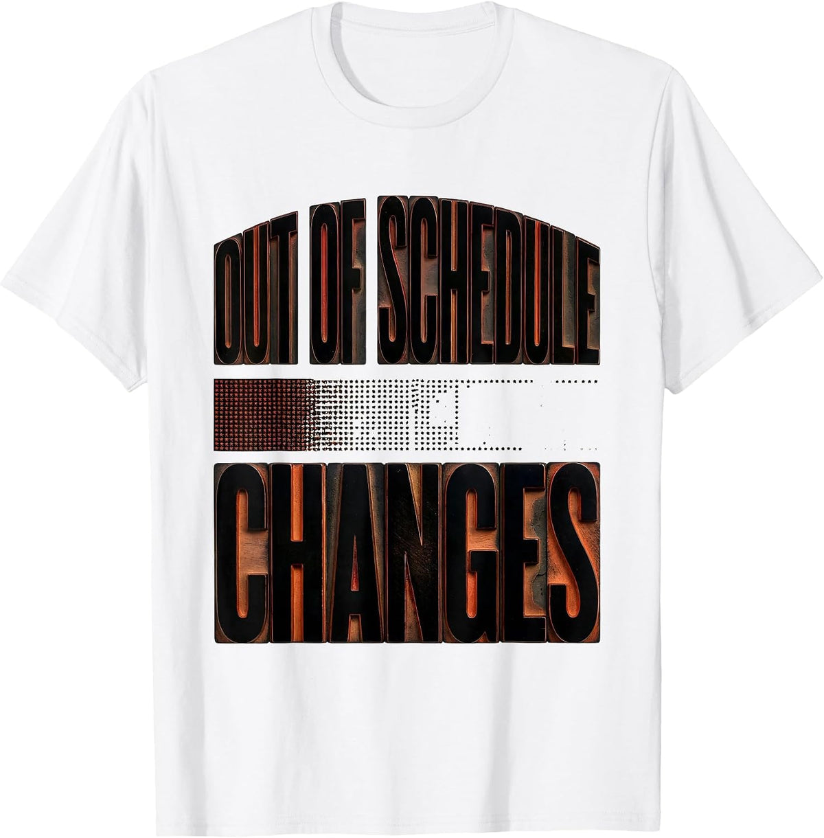 Men's Out Of Schedule Changes Retro Groovy Funny School Counselor T-Shirt - White
