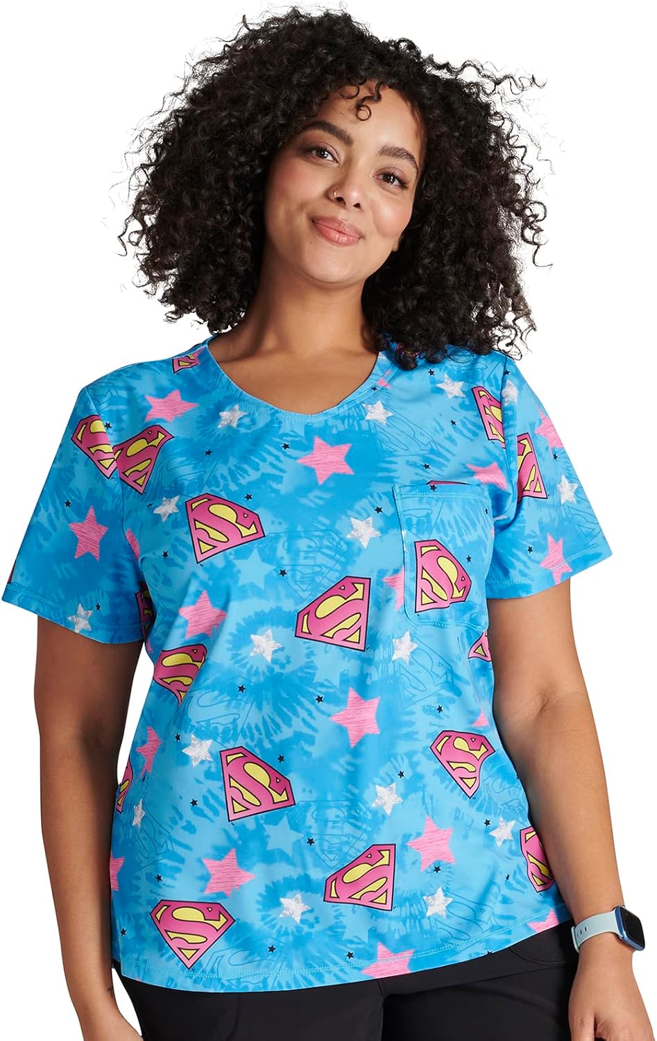 Tooniforms Nurse Gifts Women Scrubs Top Rounded V-Neck TF786 - Symbol of Hope