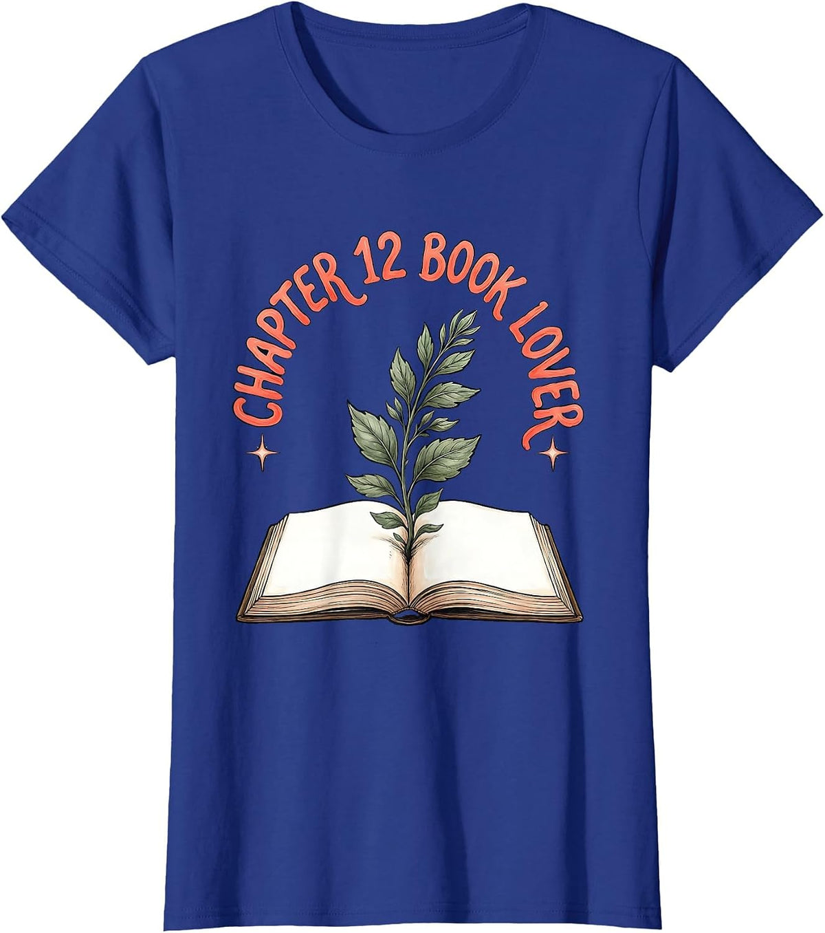 Women's Chapter 12 Book Lover Birthday Bookworm 12 Years Old T-Shirt - Royal Blue
