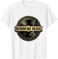 Men's No Boom Bap, No Deal Vintage Retro 90s Hip-Hop Lyric T-Shirt - White