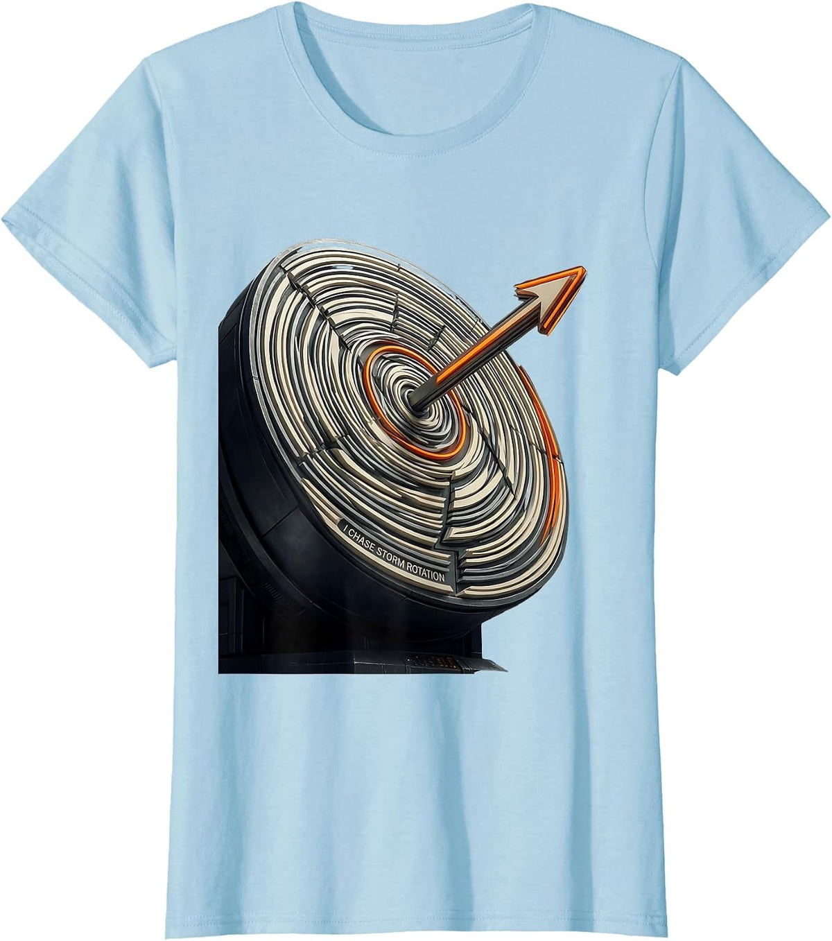 I Chase Storm Rotation Futurist Dynamism Meteorology Storm T-Shirt - Baby Blue