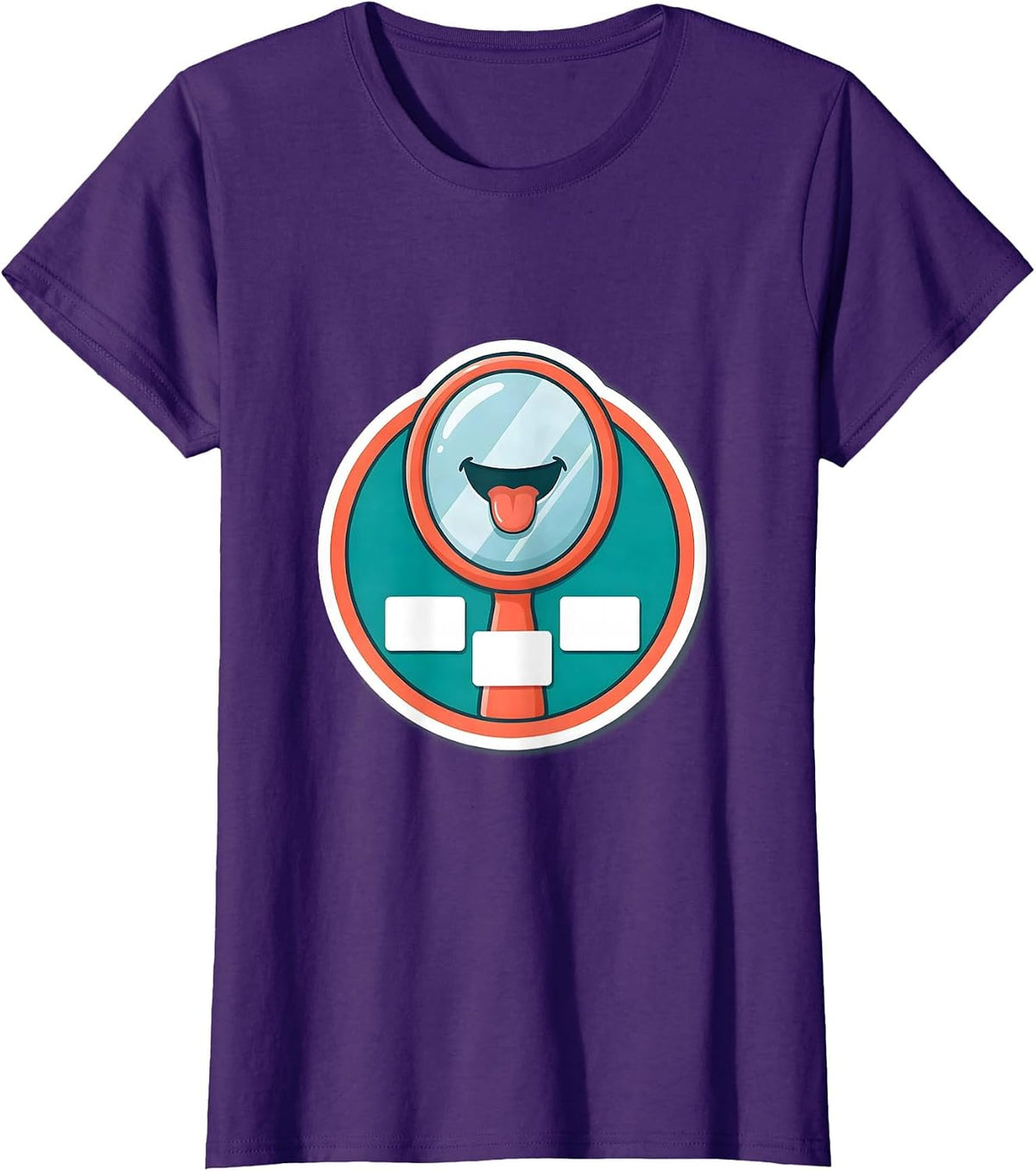 Women's Articulation Mirror Cute Speech-Language Pathologist SLP T-Shirt - Purple