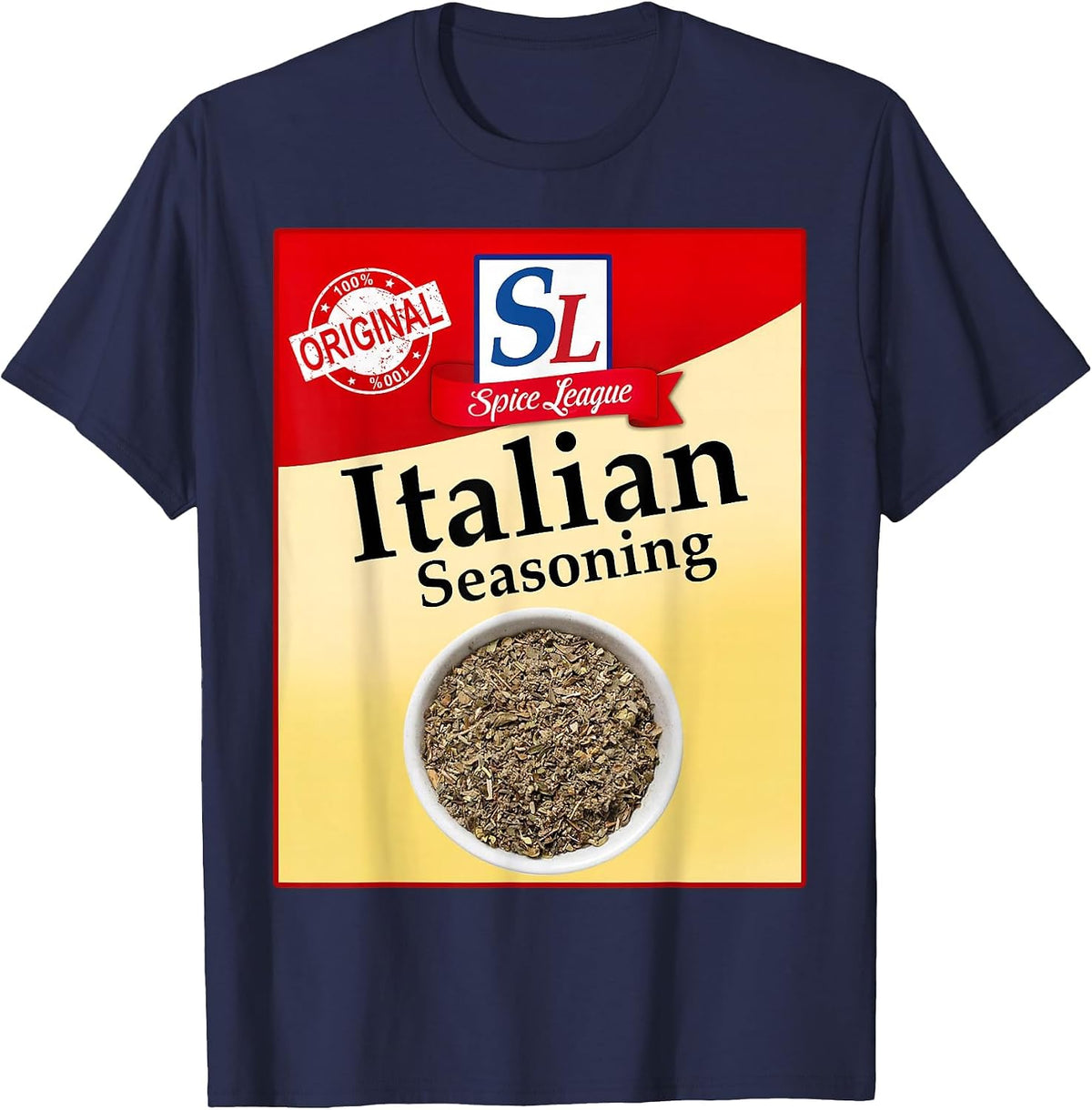 Italian Seasoning Family Matching Halloween Group Costume T-Shirt - Navy Blue