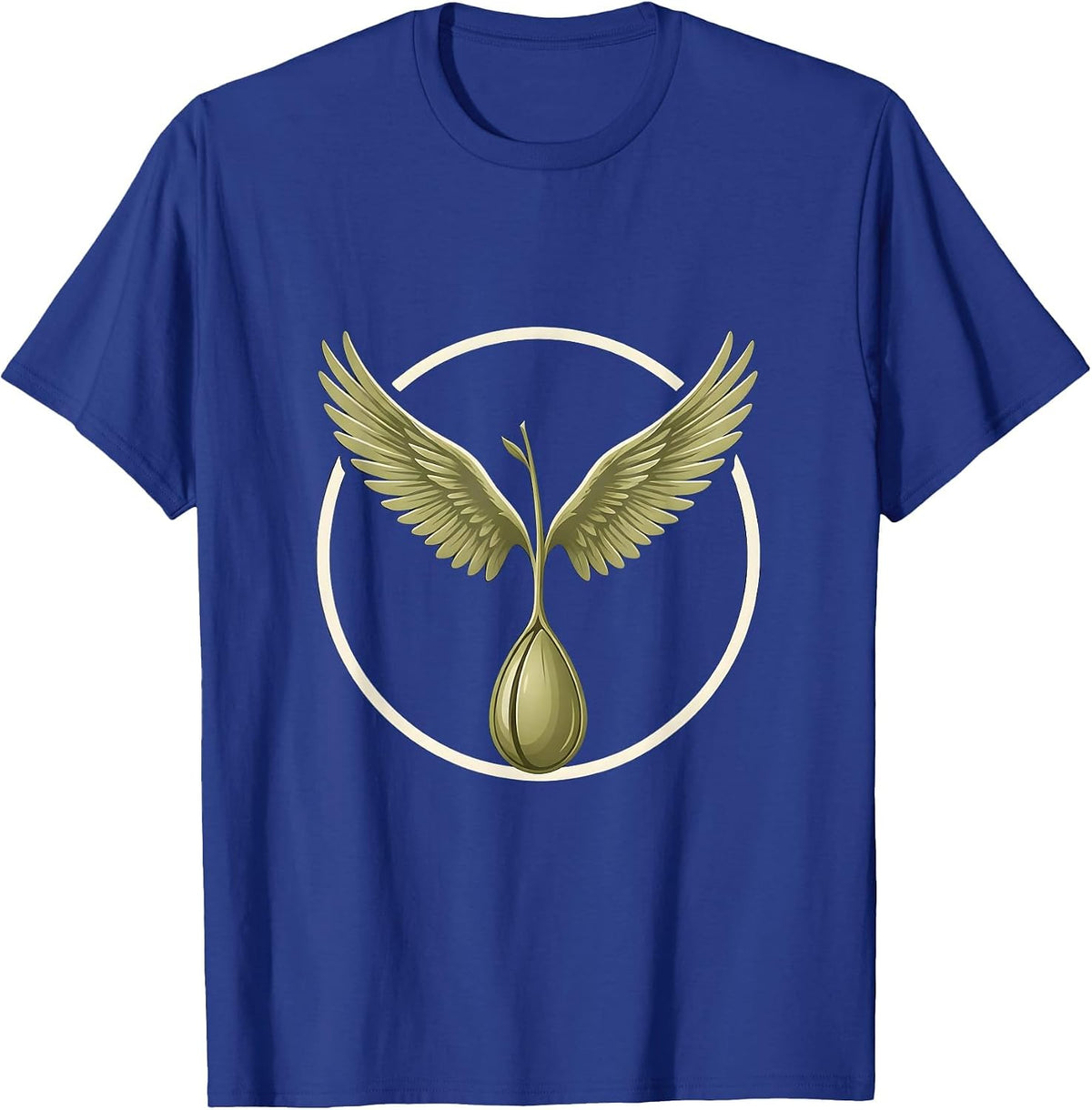Men's School Counselor Sprouting Wings Growth Design T-Shirt - Royal Blue