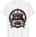 Men's Cowgirl Rodeo Queen Crown and Sash Illustration T-Shirt - White