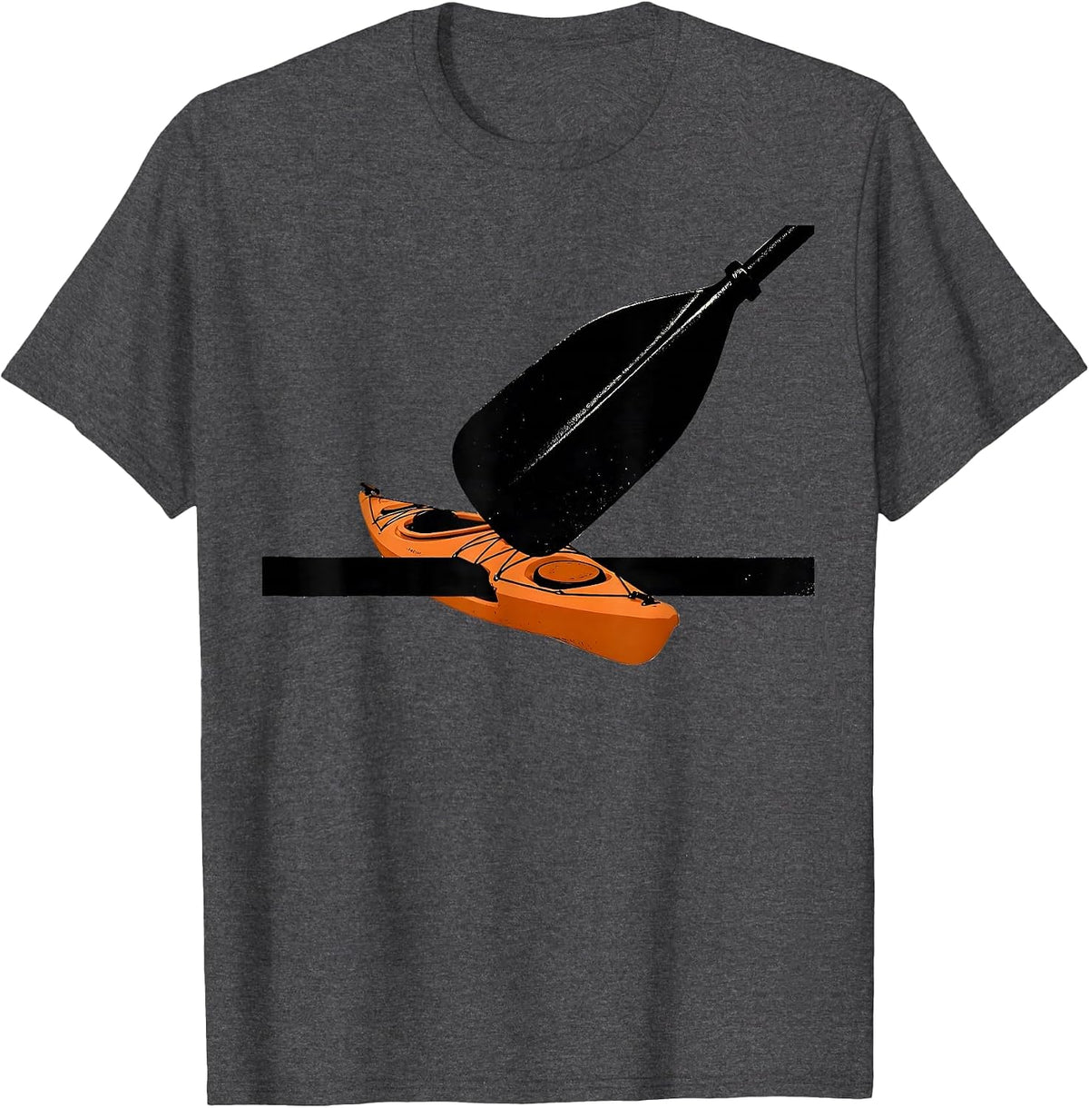 Kayak Blade Kayak Lover Humor Gift T-Shirt - Dark Heather Grey