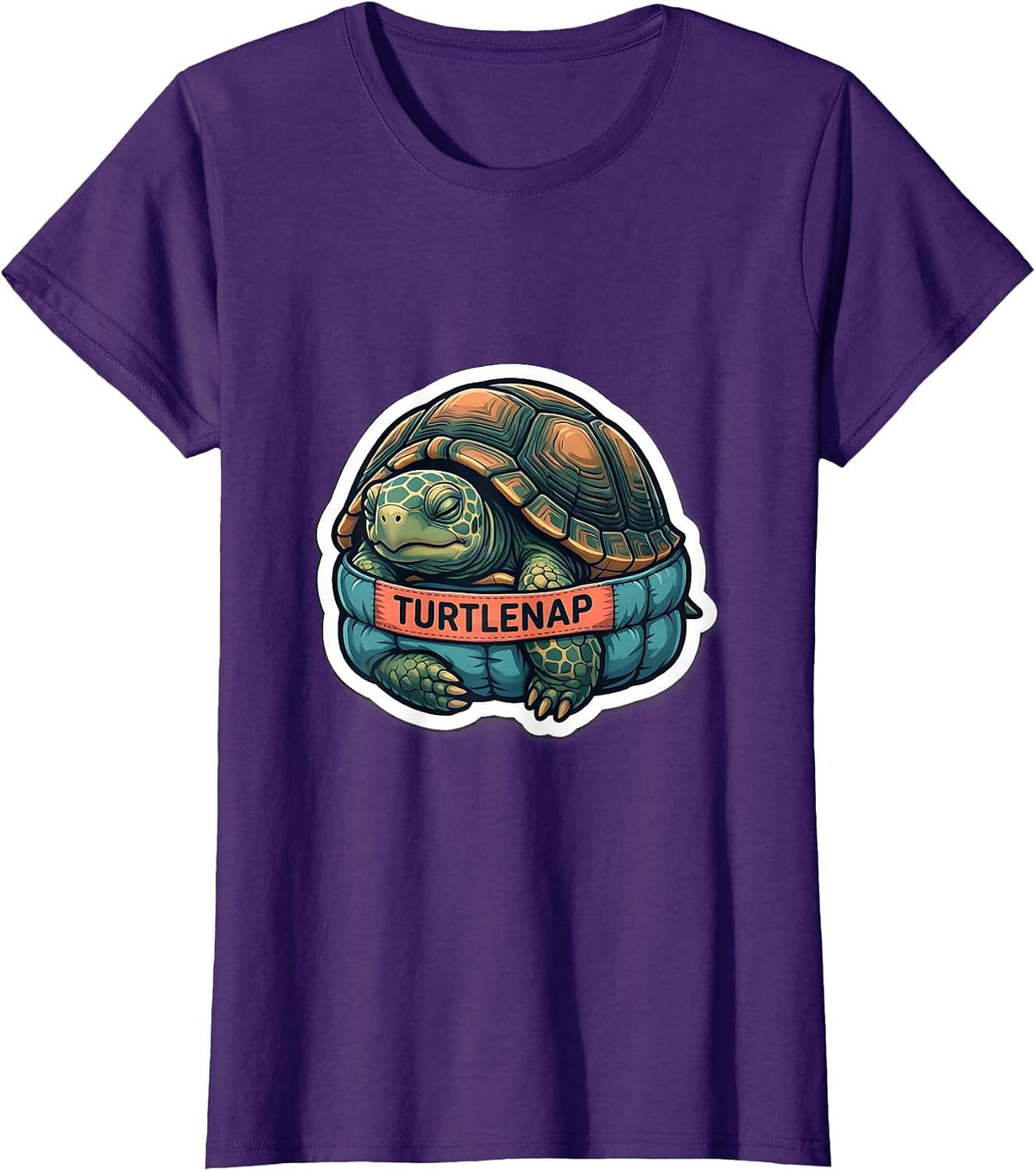 Turtlenap Official Sleepshirt Sleeping Turtle Pajama Animal T-Shirt - Purple