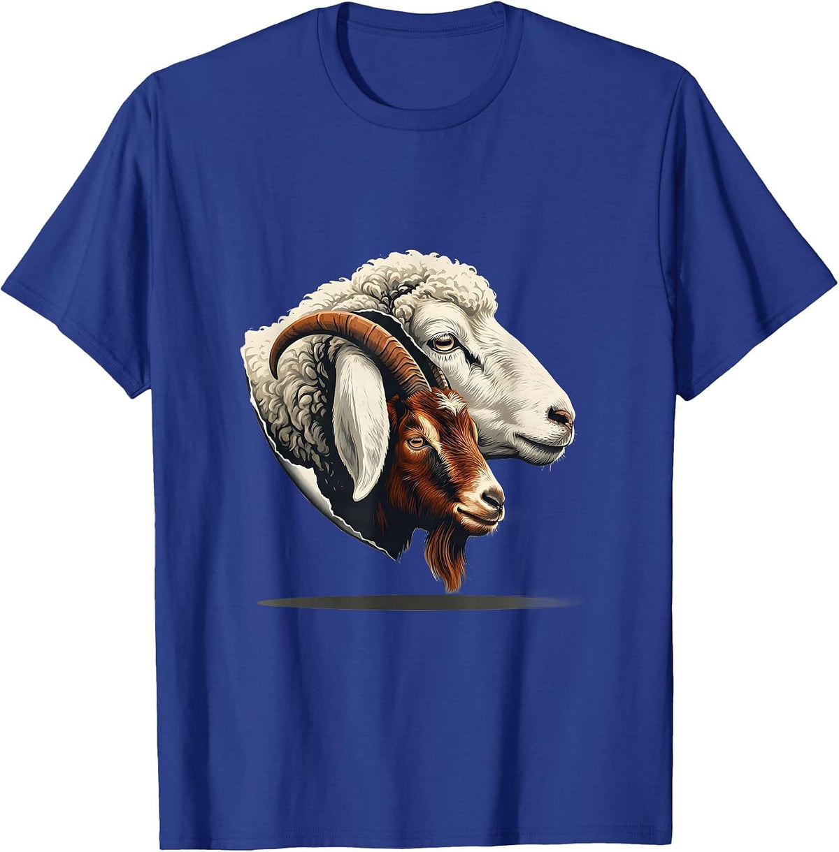 Black Sheep And Crazy Goat Farm Humor Editorial Concept T-Shirt - Royal Blue