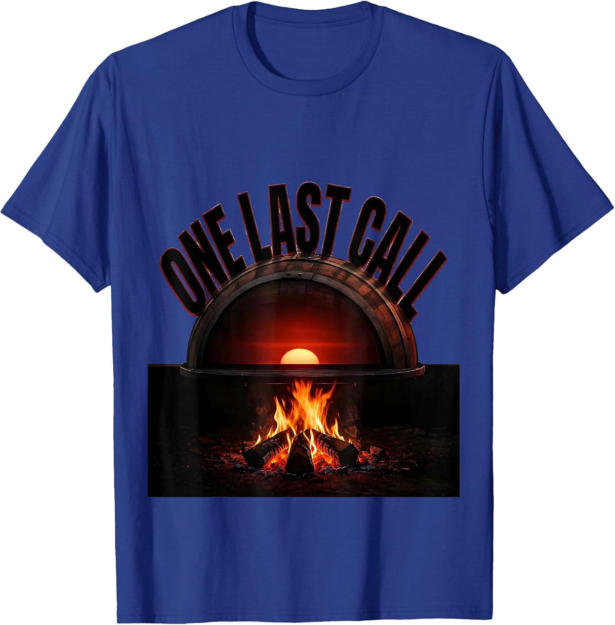 One Last Call Funny BBQ Pitmaster Grill Dad Humor T-Shirt - Royal Blue