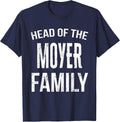 Head of The Moyer Family Reunion T-Shirt - Navy Blue