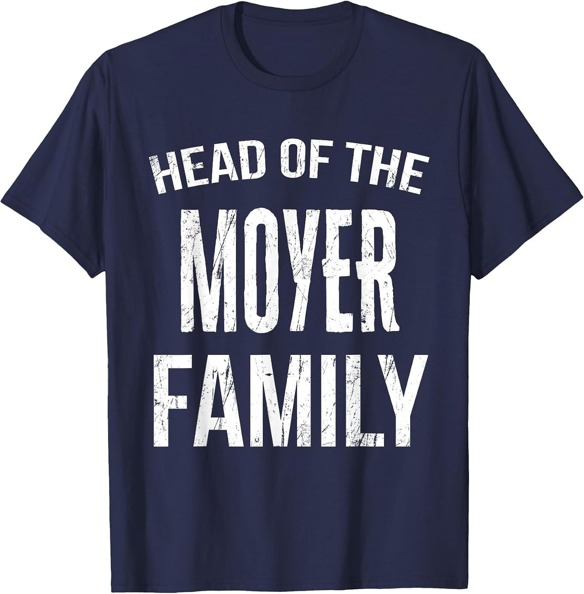 Head of The Moyer Family Reunion T-Shirt - Navy Blue