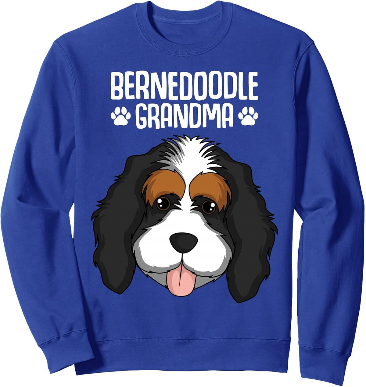 Bernedoodle Grandma Dog Mom Owner Womens Sweatshirt - Adult Unisex Royal Blue
