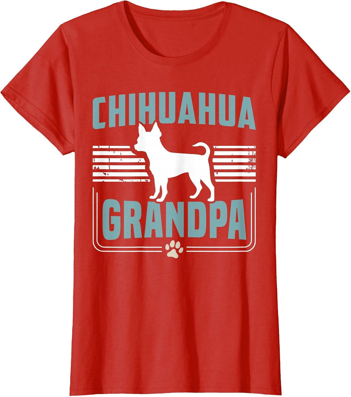 Chihuahua Grandpa Chihuahua Dog T-Shirt - Red