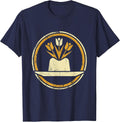Cowgirl Hat Wildflowers Western Boho Floral Design T-Shirt - Navy Blue