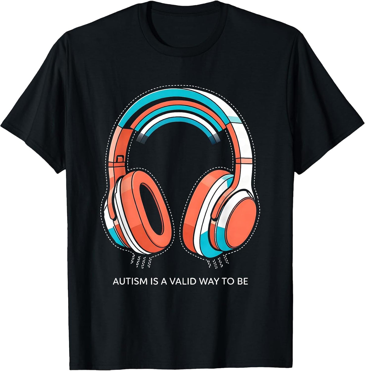 Men's Autism Is A Valid Way To Be Bold Neurodiversity Awareness T-Shirt - Black