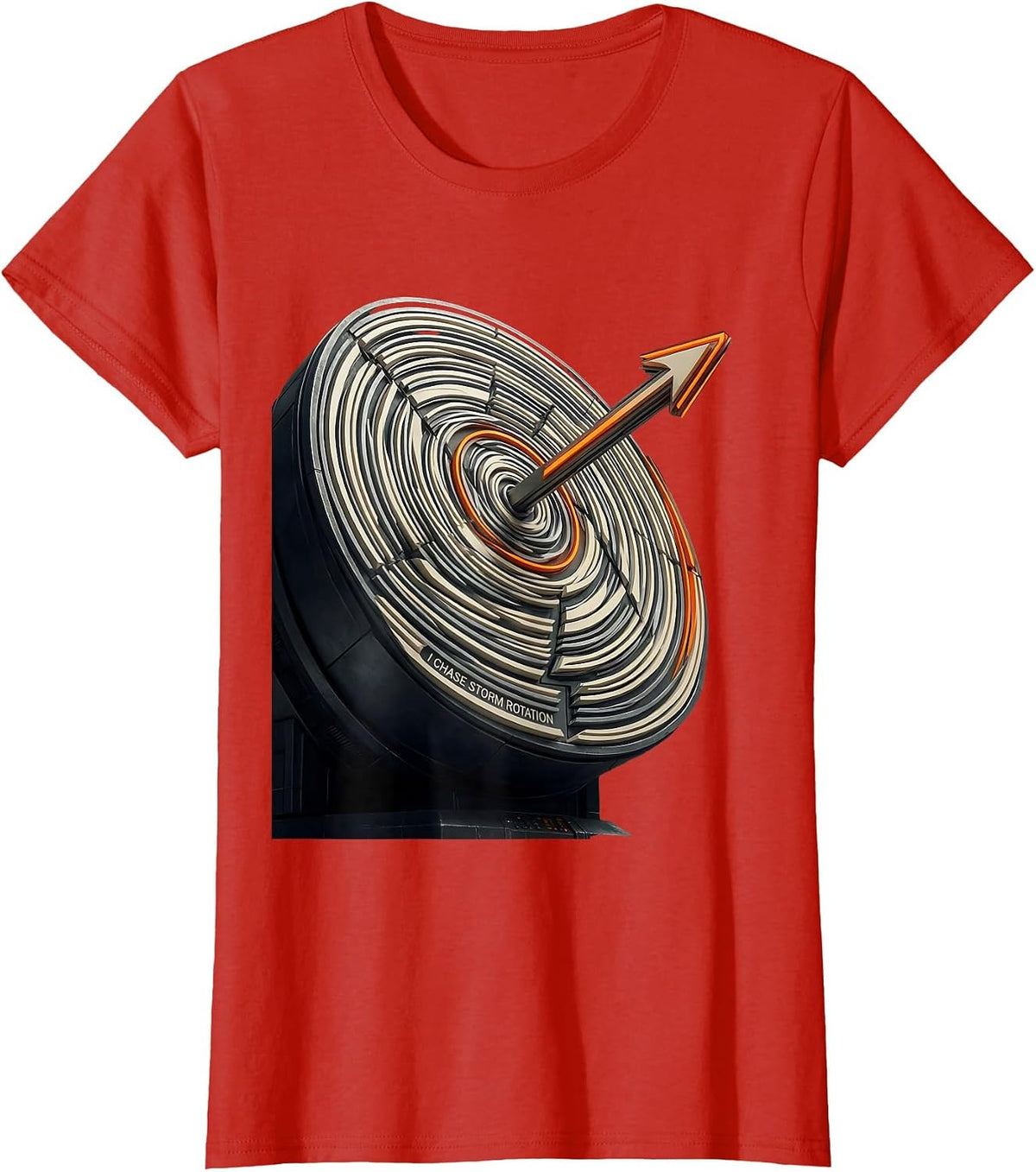I Chase Storm Rotation Futurist Dynamism Meteorology Storm T-Shirt - Red
