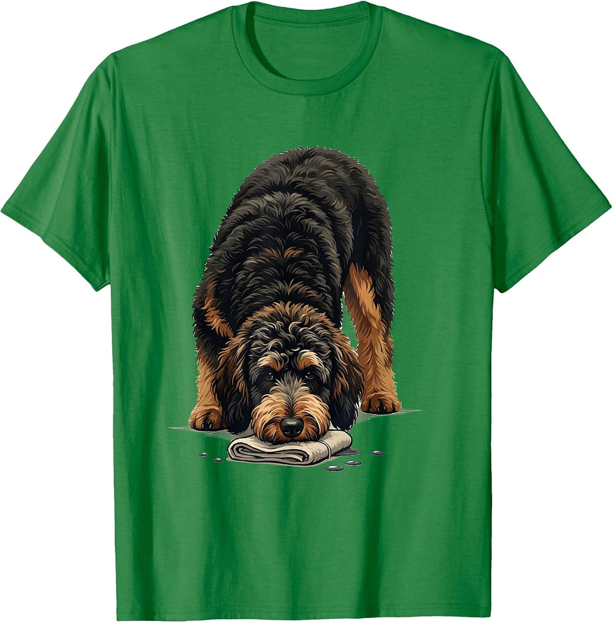 Men's Bernedoodle Jowls Humor Bernese Mountain Dog Owner T-Shirt - Kelly Green