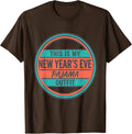 Men's This Is My New Year's Eve Pajama Outfit Funny T-Shirt - Brown