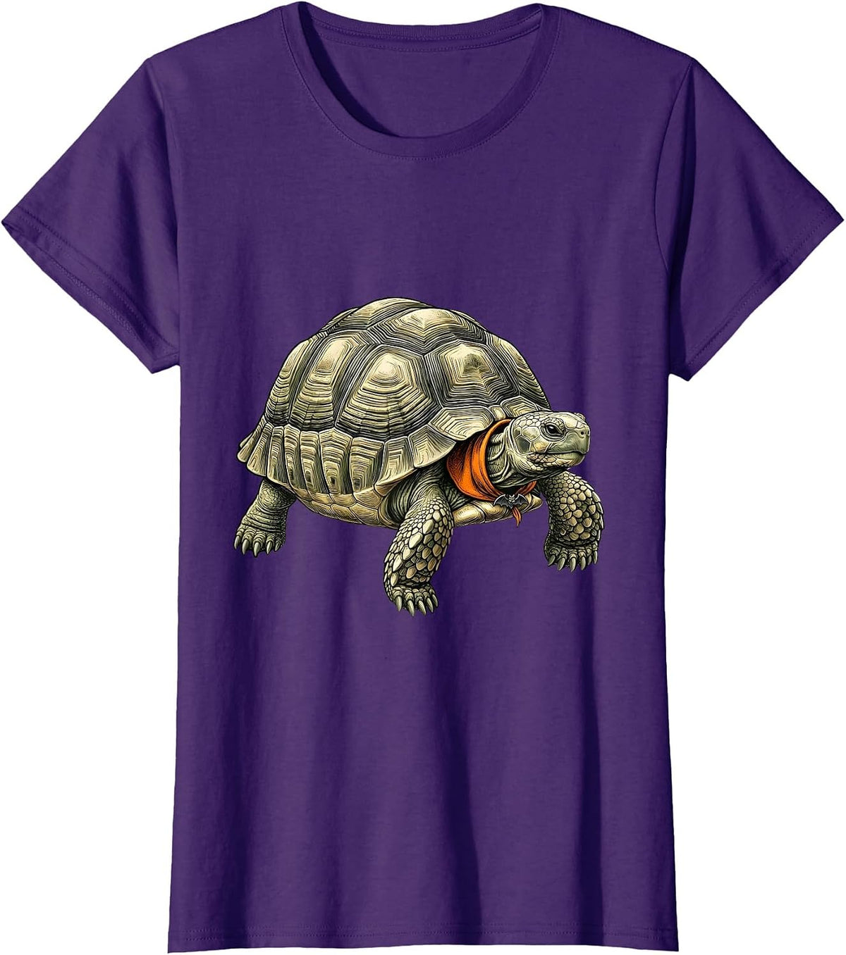 Women's Realistic Turtle Halloween Costume Dress-Up Animal Lover T-Shirt - Purple