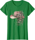 Women's Wildflower Cowboy Hat Western Boho Illustration T-Shirt - Kelly Green