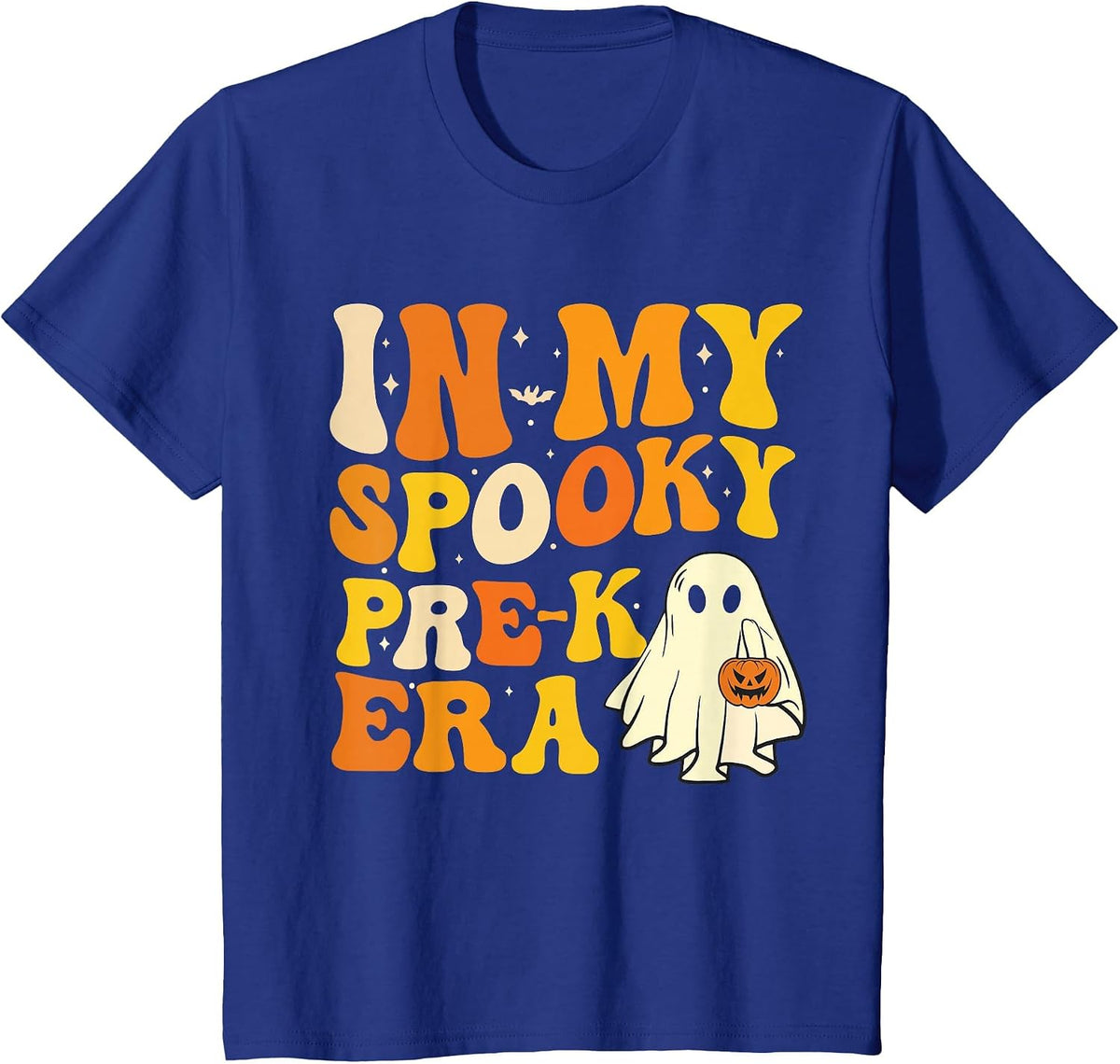 in My Spooky PRE-K Teacher Era Funny Halloween Costume Tee T-Shirt - Royal Blue