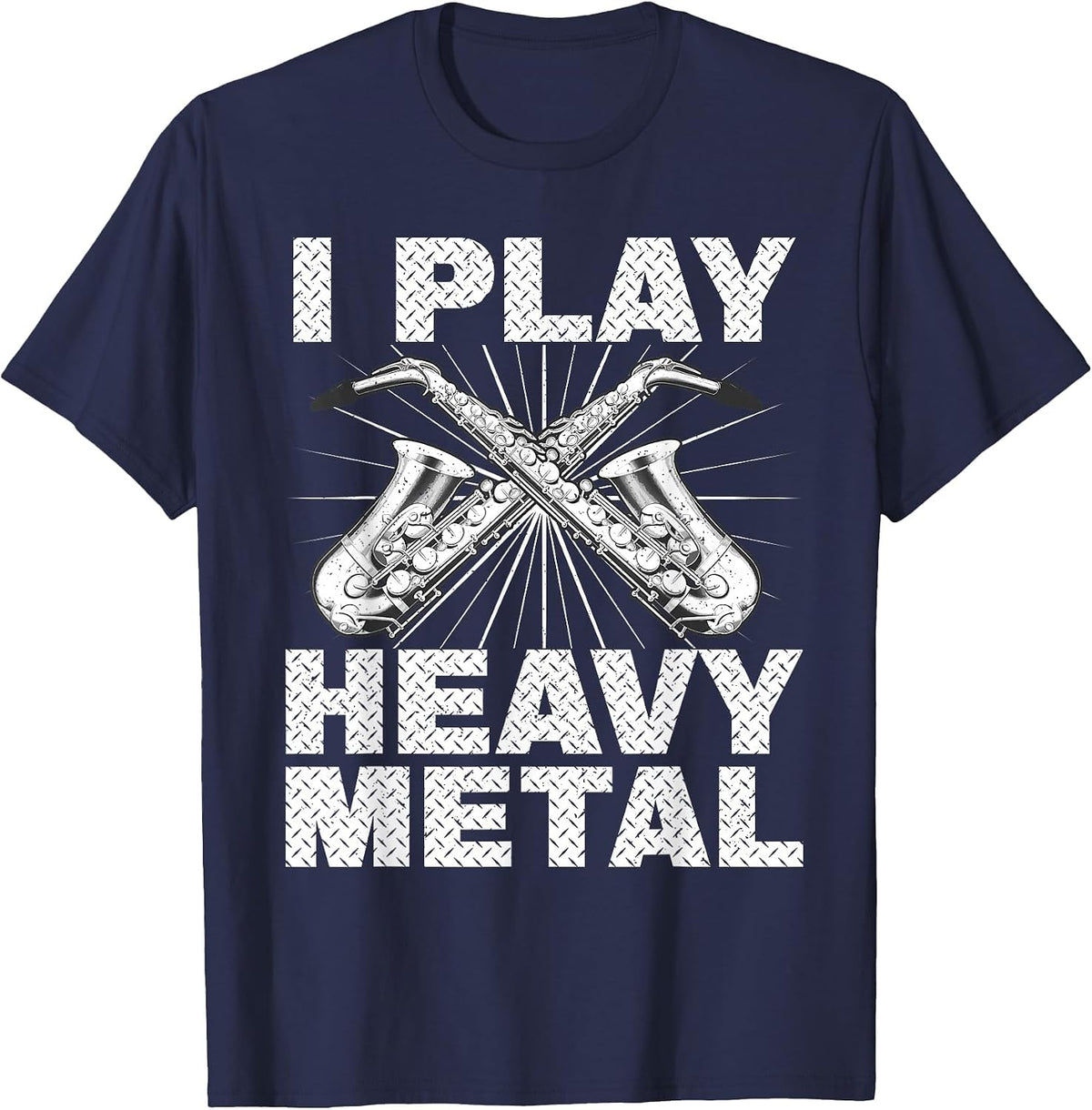 Funny Saxophone Art for Men Women Sax Lover Saxophone Player T-Shirt - Navy Blue