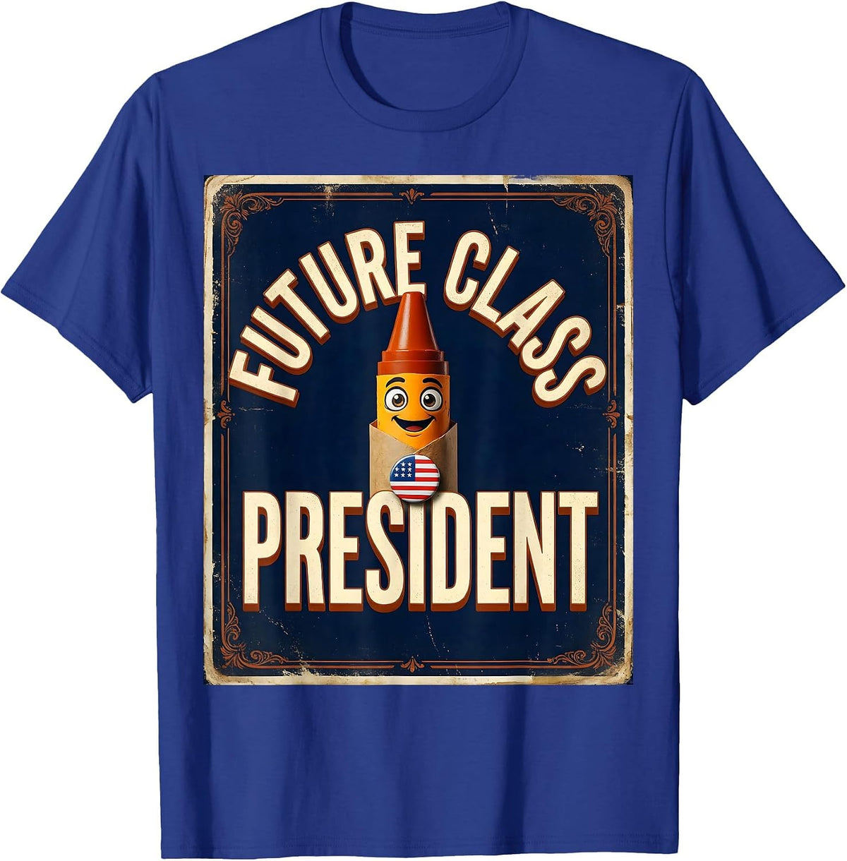 Future Class President First Day of Kindergarten T-Shirt - Royal Blue