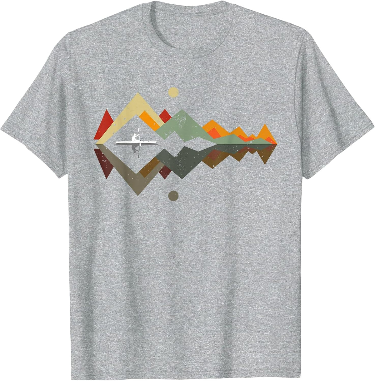 Watersports Kayaking Kayaker Canoeing T-Shirt - Heather Grey