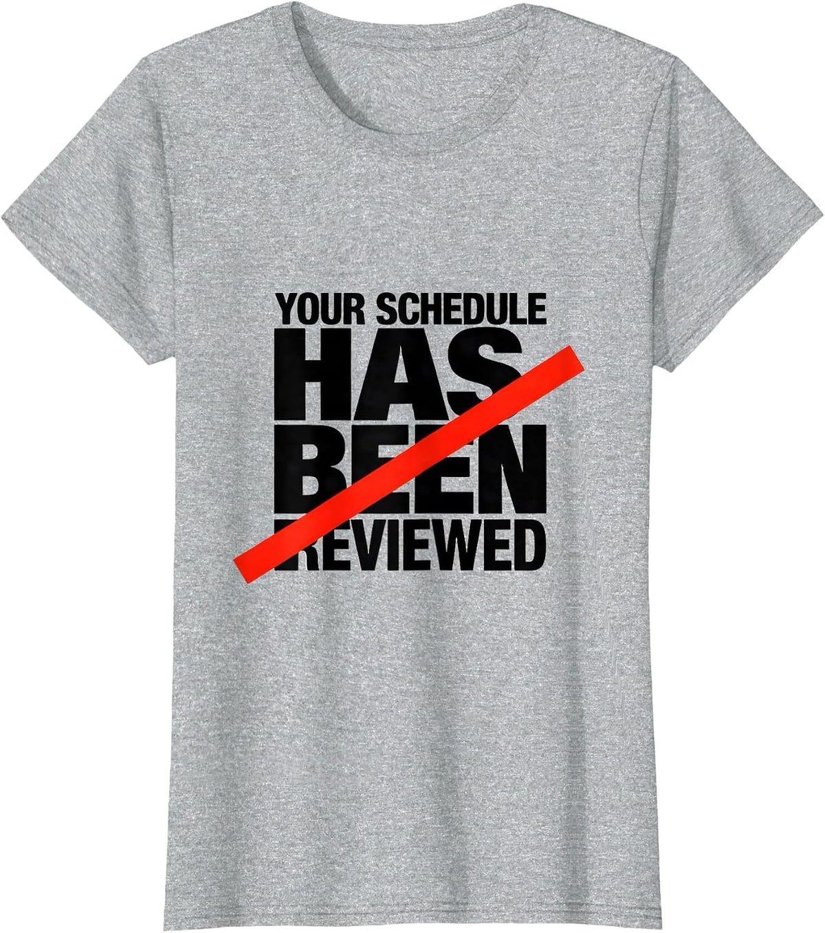 Your Schedule Has Been Reviewed Groovy School Counselor Back T-Shirt - Heather Grey
