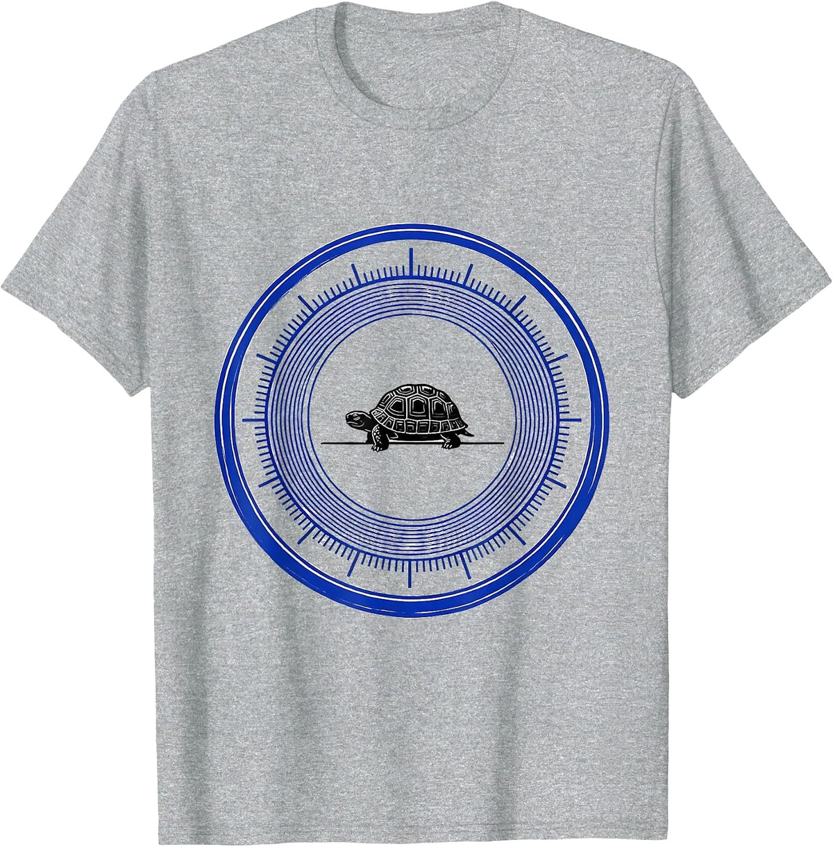 Men's Sealed Turtle Badge Swiss International Animal Lover T-Shirt - Heather Grey